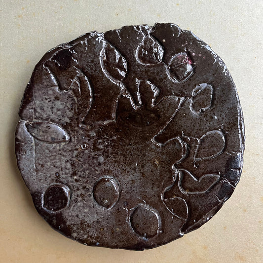Brown Plate with pattern