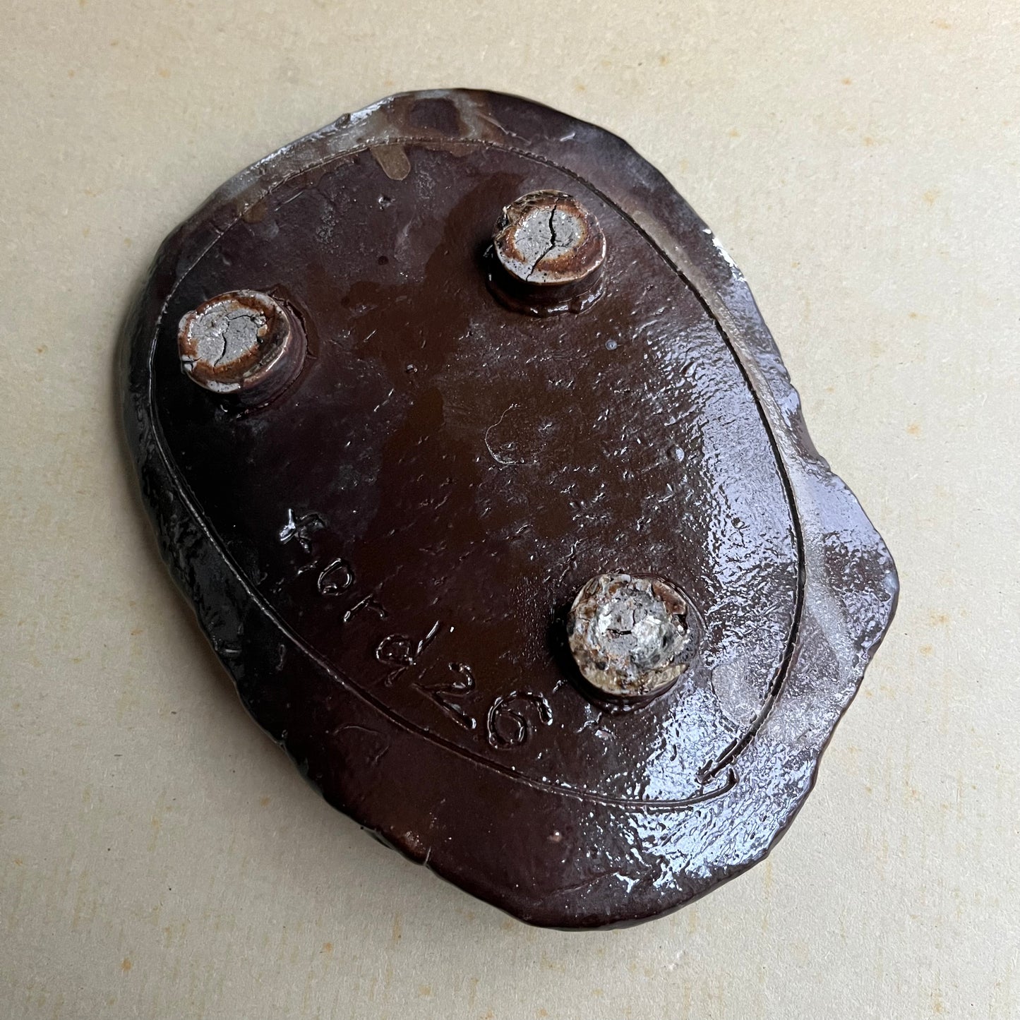 Brown Plate with pattern 2