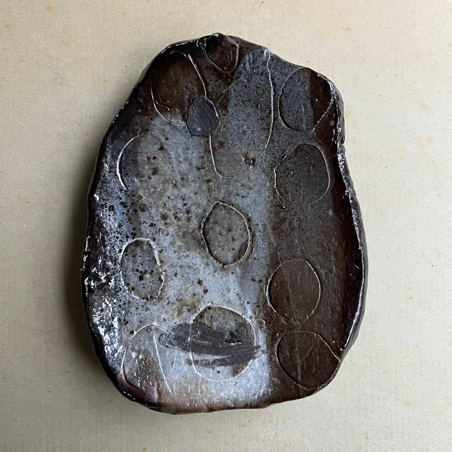 Brown Plate with pattern 2