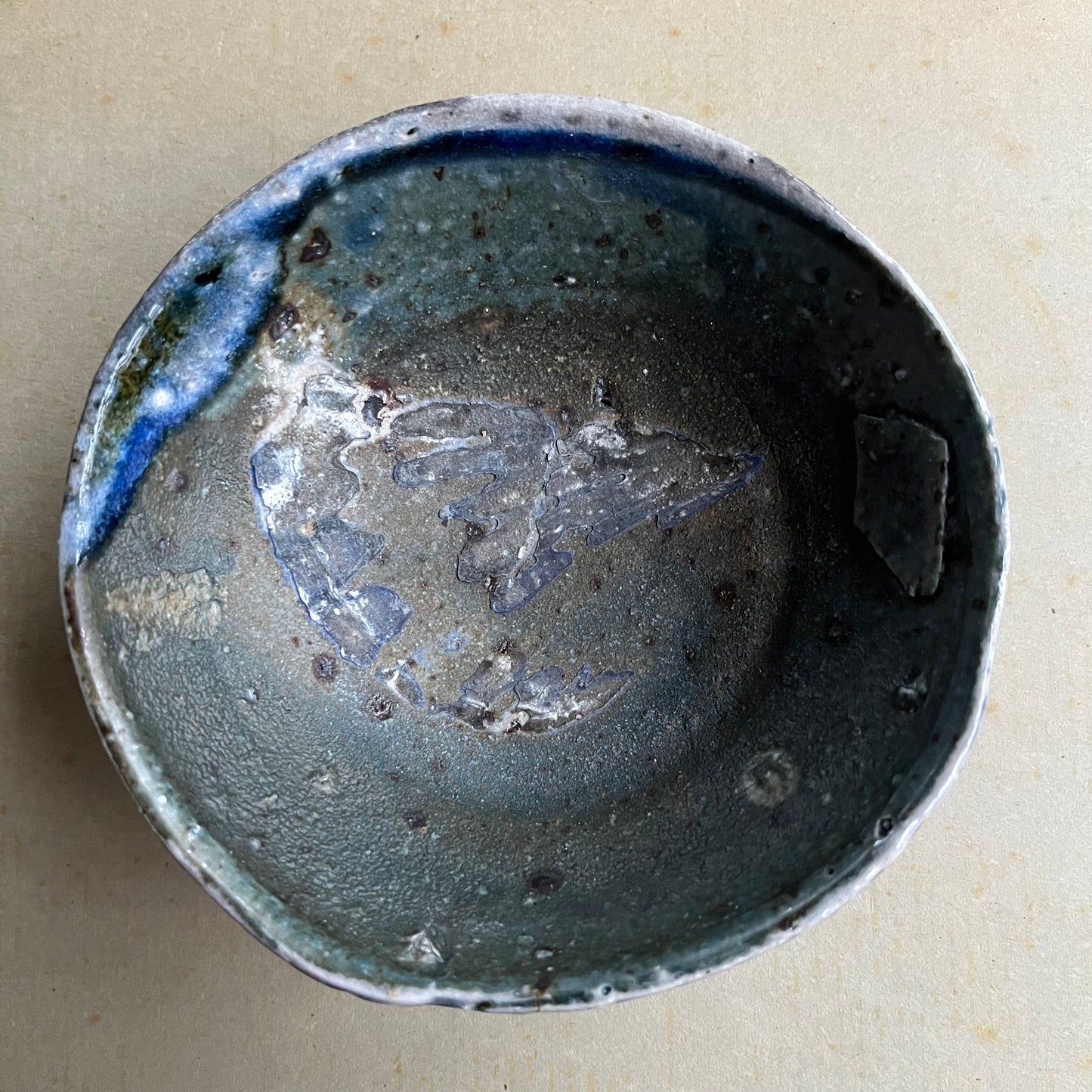 Blue and green bowl