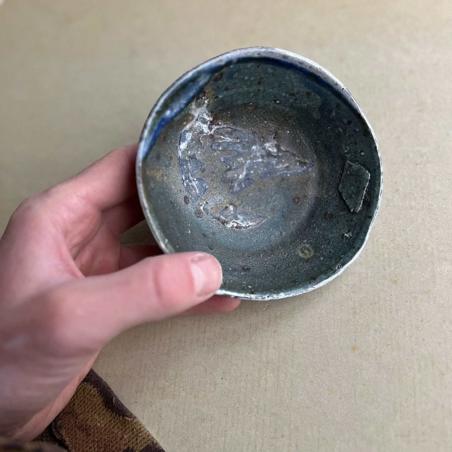 Blue and green bowl